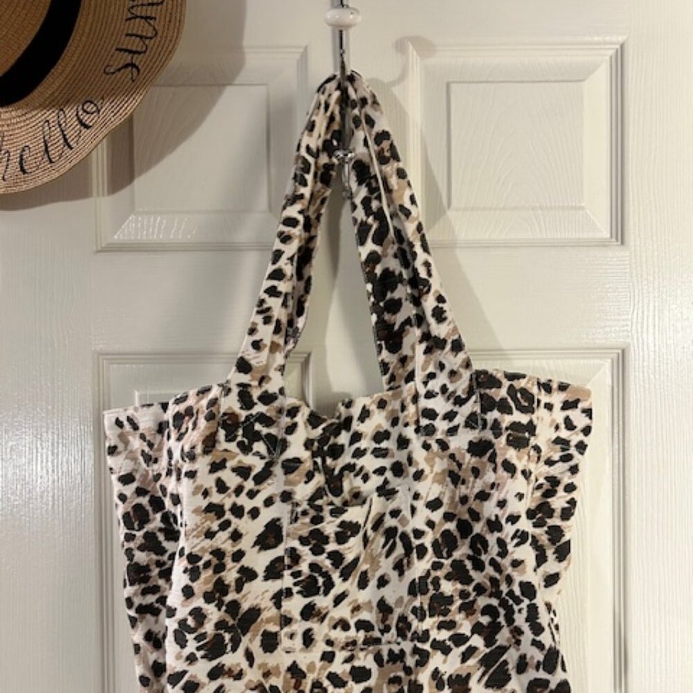 Aerie Leopard Print Tote Bag